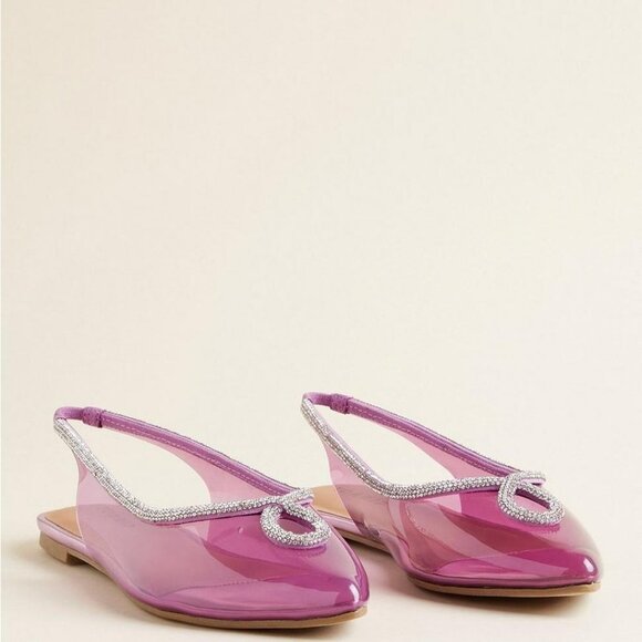 NWT Pink and Silver Pointed Toe Slingback - Picture 6 of 8